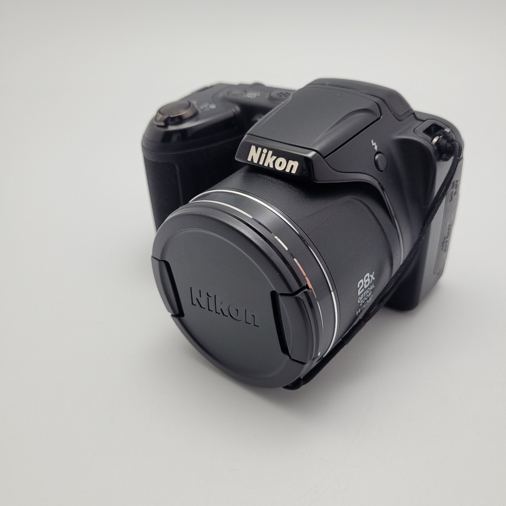 Nikon Coolpix L340 Black 20.2MP Digital Camera w/ 28x Optical Zoom No SD Card